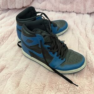 Nike Blue and Black High-Top Sneakers